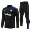 Inter Mailand Training Sweatshirts Quarter-zip 2024-25 Schwarze Für Kinder